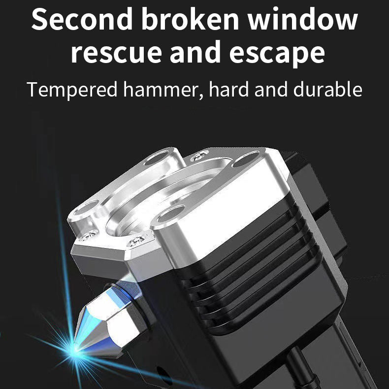 Torch Light, LED 3W Torch Light Rechargeable Torch Flashlight, Long Distance Beam Range Car Rescue Torch with Hammer Window Glass and Seat Belt Cutter Built